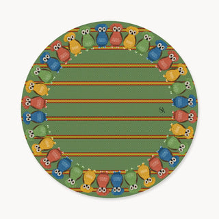 Owl Moss Charger Plate Cover