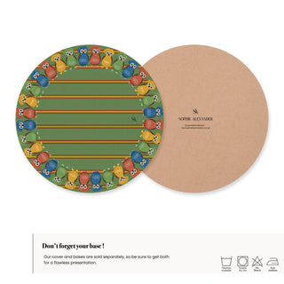 Owl Moss Charger Plate Cover