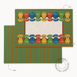 Owl Moss Reversible Placemat / Set 2