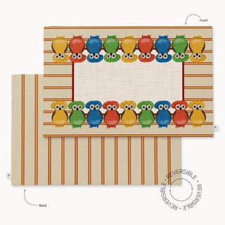Owl Sand Reversible Placemat / Set 2