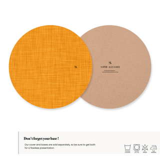 Gold Sienna Linen Charger Plate Cover