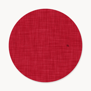 Cherry Linen Charger Plate Cover