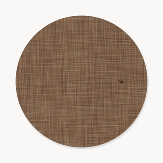 Rustic Moca Linen Charger Plate Cover