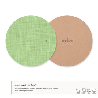 Minted Linen Charger Plate Cover Minted Linen