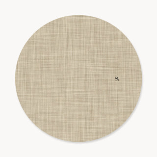 Soft Sand Linen Charger Plate Cover