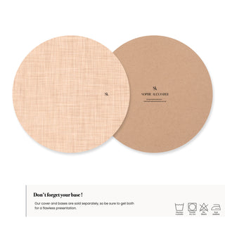 Blush Linen Charger Plate Cove