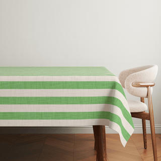 Spring Meadow Linen Stripes Tablecloth