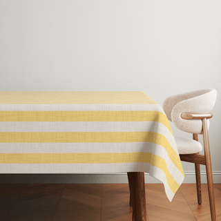Flax Linen Stripes Tablecloth