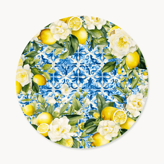 Lemon Di Maiolica Charger Plate Cover