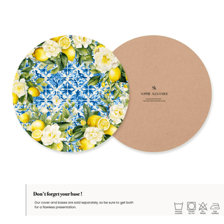 Lemon Di Maiolica Charger Plate Cover