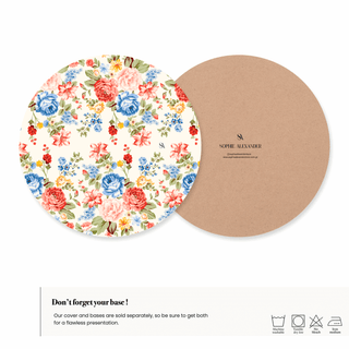 Country Blossom Charger Plate Cover