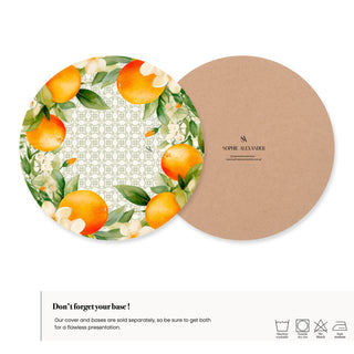 Valencia Orange Charger Plate Cover