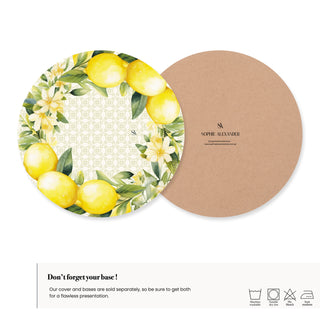 Sorrento Lemon Charger Plate Cover