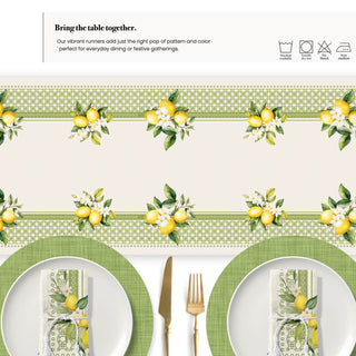 Sorrento Lemon Table Runner
