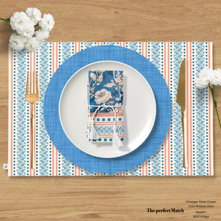 Wild Indigo Reversible Placemat / Set 2