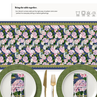 Hydrangea Haven Table Runner