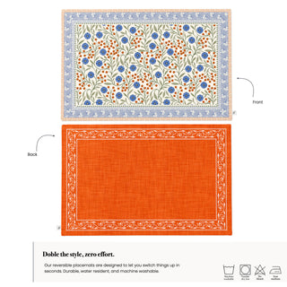 Wild Garden Reversible Placemat / Set 2