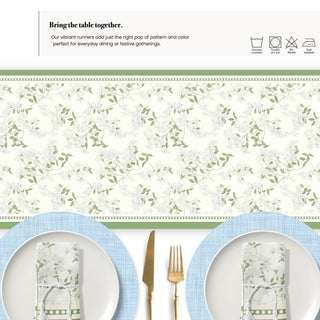 Soft Botanica Table Runner