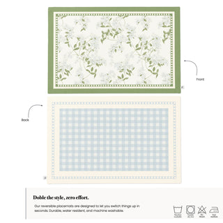 Soft Botanica Reversible Placemat / Set 2