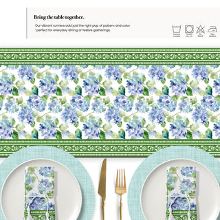Hydrangea Haze Table Runner