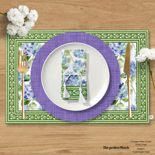 Hydrangea Haze Reversible Placemat / Set 2