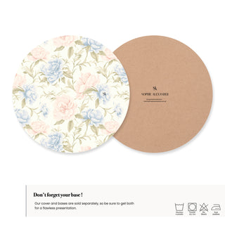 Morning Bloom Roses Charger Plate Cover