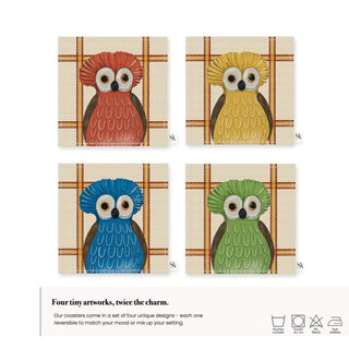 Owl Sand Coaster / Set 4