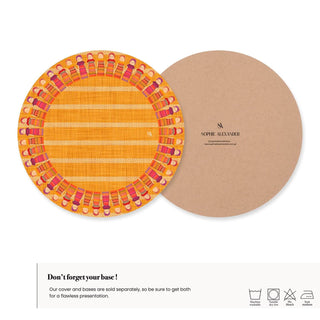 Worry Doll Gold Sienna Linen Charger Plate Cover