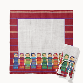 Red Worry Doll Napkin