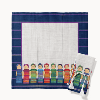 Blue Worry Doll Napkin