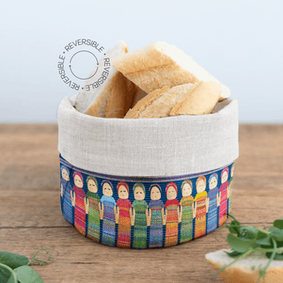 Blue Worry Doll Bread Basket