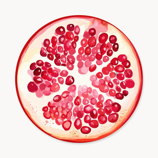 Pomegranate Slice Charger Plate Cover