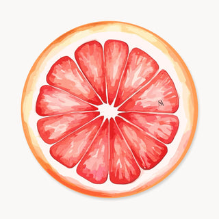 Grapefruit Slice Charger Plate Cover