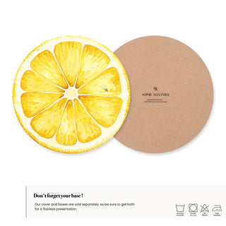 Lemon Slice Charger Plate Cover