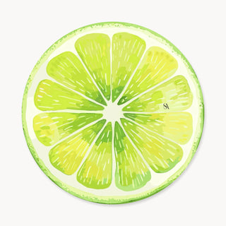 Lime Slice Charger Plate Cover