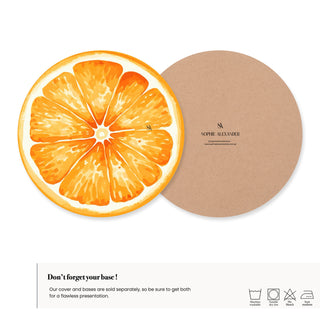 Orange Slice Charger Plate Cover