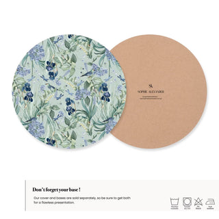 Mint Blossom Charger Plate Cover