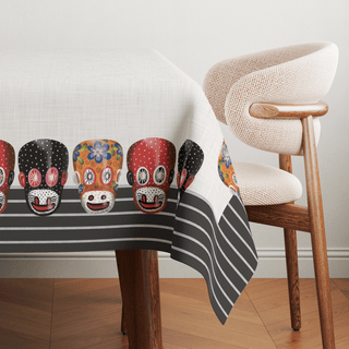 Black Monkey Mask Tablecloth