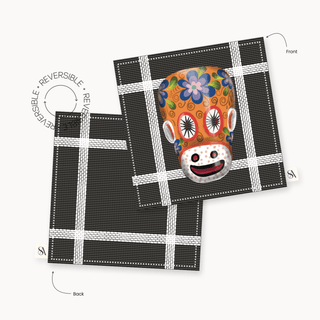Black Monkey Mask Coaster / Set 4