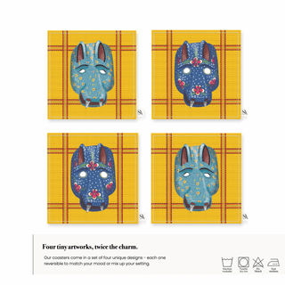 Tiger Mask Coaster / Set 4