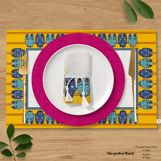 Tiger Mask Reversible Placemat / Set 2
