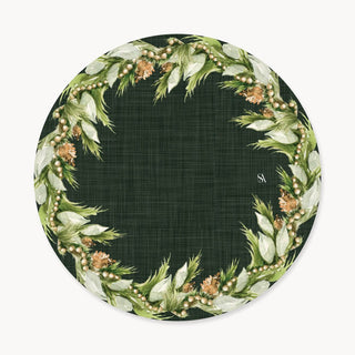 Evergreen Garland Grace Charger Plate Cover
