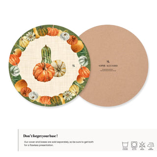 Pumpkin Medley Charger Plate Cover