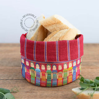 Red Worry Doll Bread Basket
