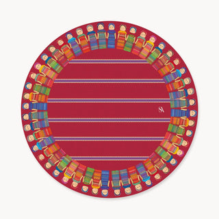 Red Worry Doll Charger Plate Cover