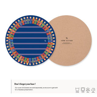 Blue Worry Doll Charger Plate Cover